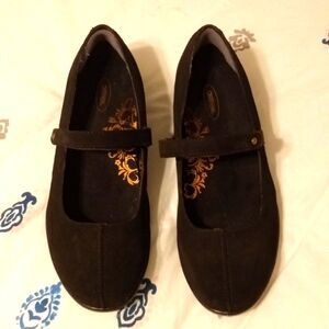 Aetrex Orthotic Insole  Mary Jane dk. Brown Leather suede shoes US 10.5-11